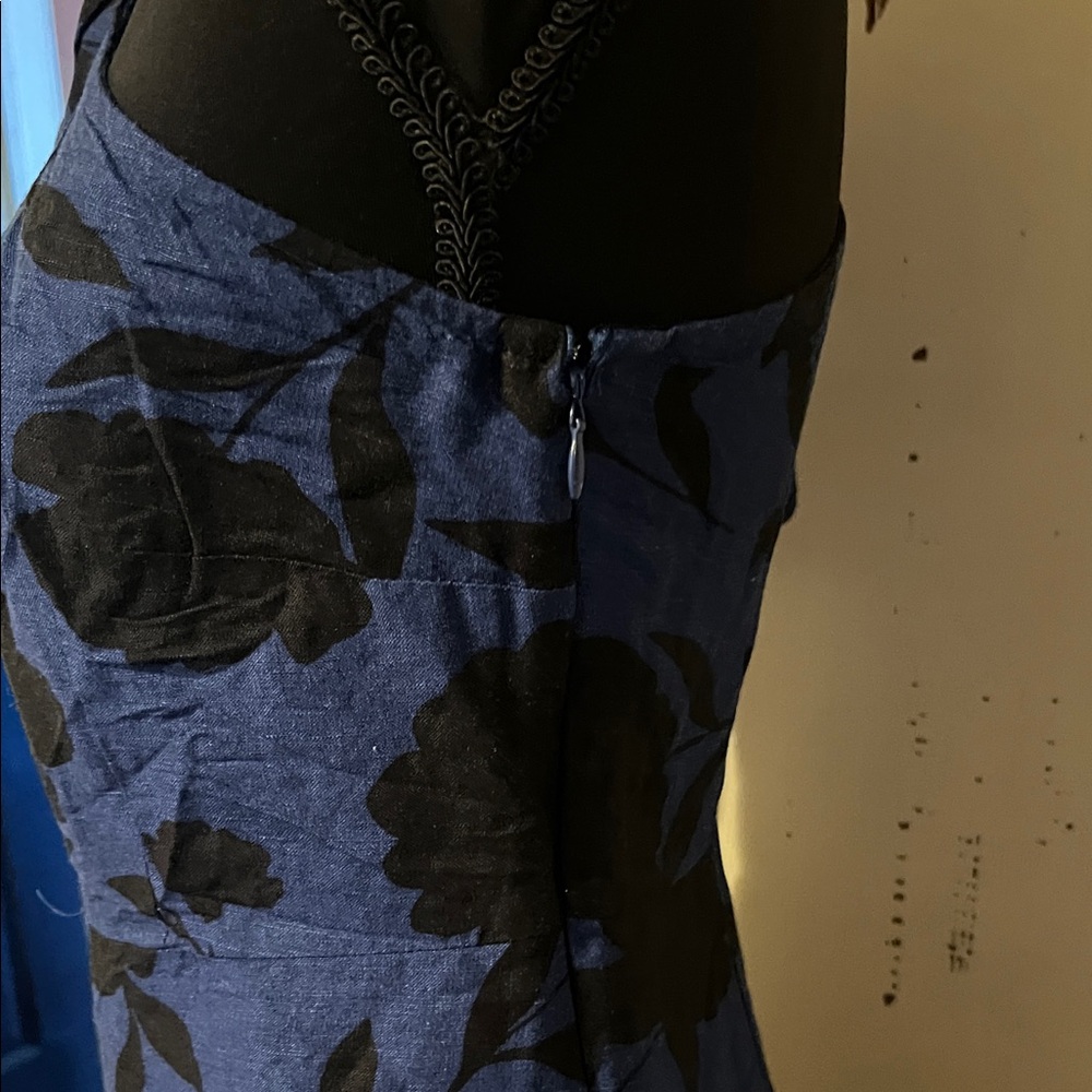 Kate Spade One-Shoulder jumpsuit in Navy and Black Floral - Picture 7 of 11